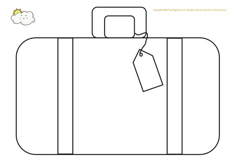 Blank Suitcase Template - Best Sample Template